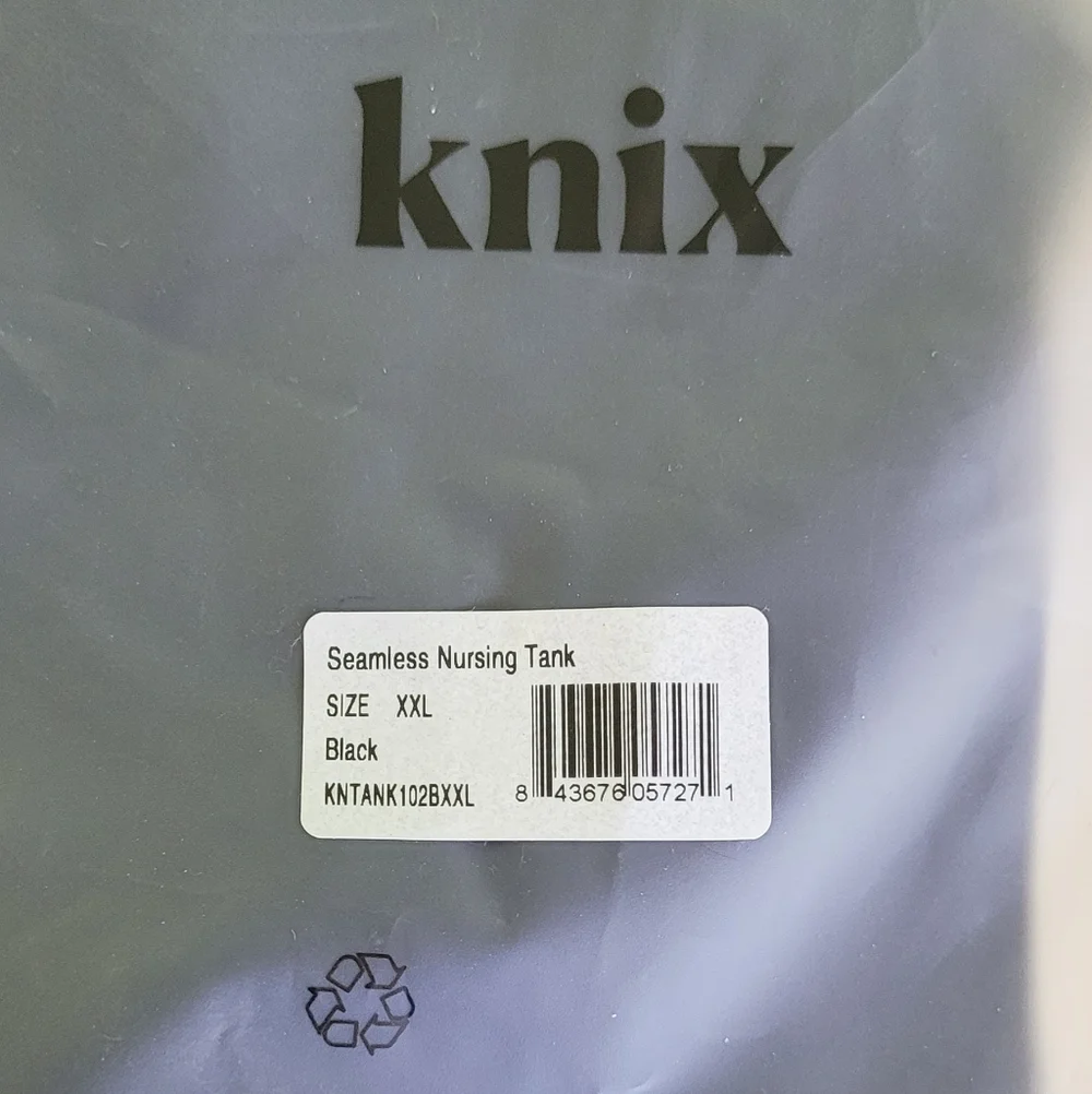 Knix Bliss Fit Seamless Nursing Tank Leak-proof NWT XXL - Picture 3 of 9